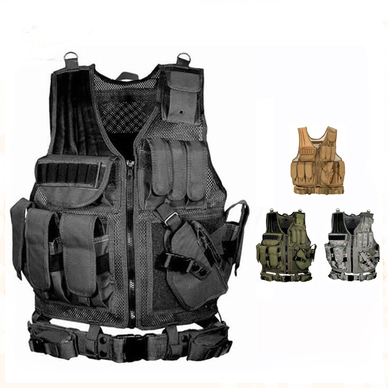 Hunting Outdoor Game - Ayarlanabilir Molle Taktik Yelek Savaş vücut