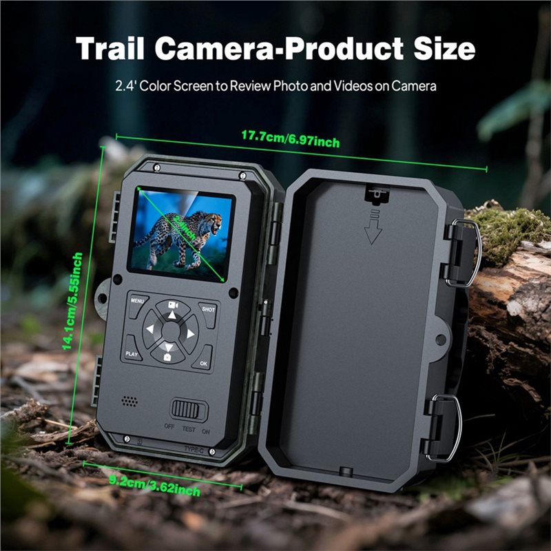 Trail Camera Infrared - Dış Mekan Kullanımı İçin Avcılık Kamerası,